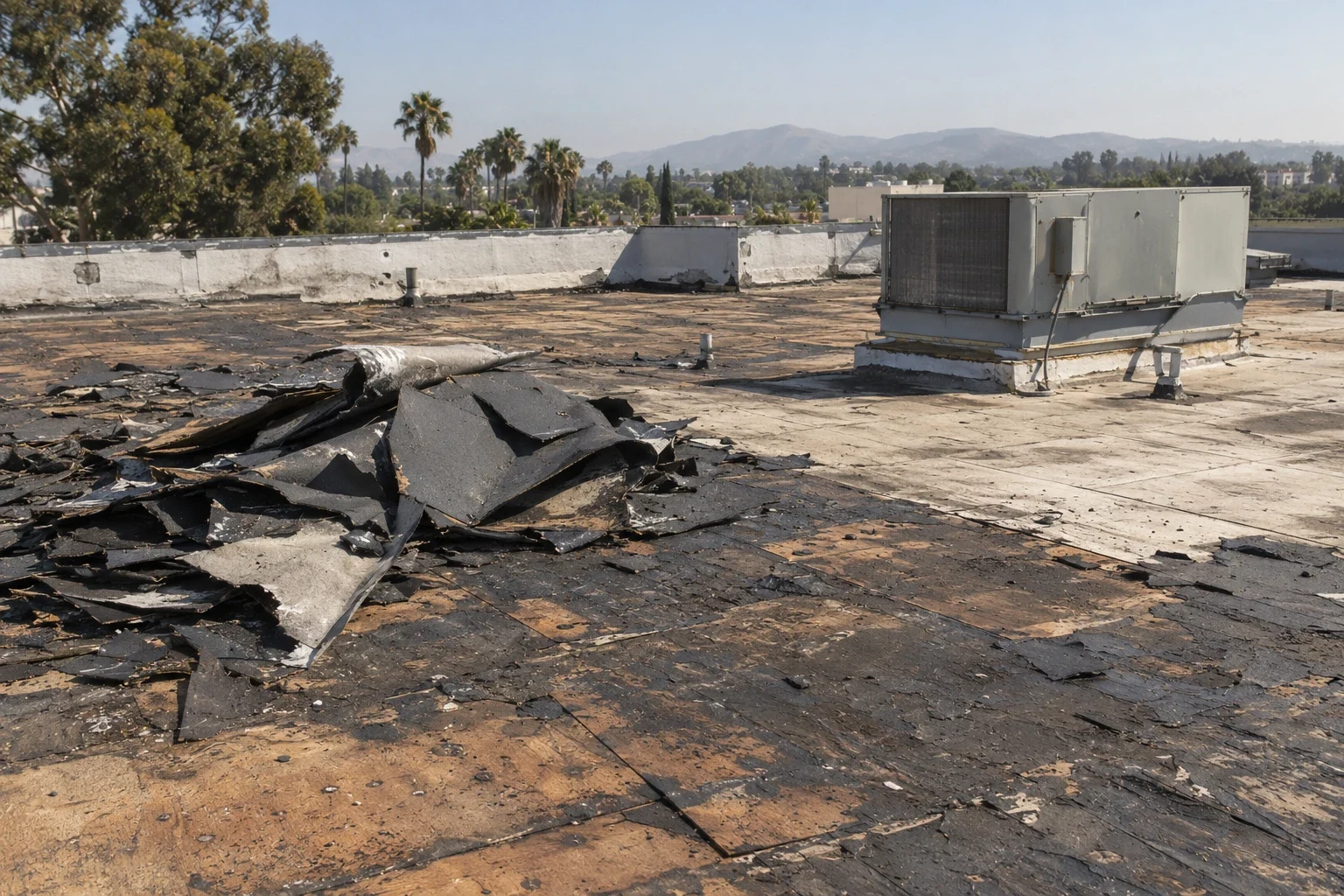 Commercial roof replacement in Concord, CA